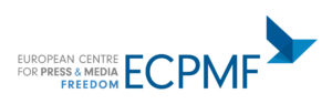 Logo "European Centre for Press & Media Freedom" - ECPMF".